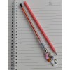 kit caneta e lapis rose gato
